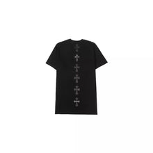 CHH Heart T Shirts Croix Cross Print Short Sleeve T-Shirt