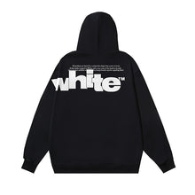 OW creative large letter print pattern hooded sweater
