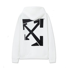 OW Irregular Letter Arrow Pattern Crew Neck Pullover Sweater