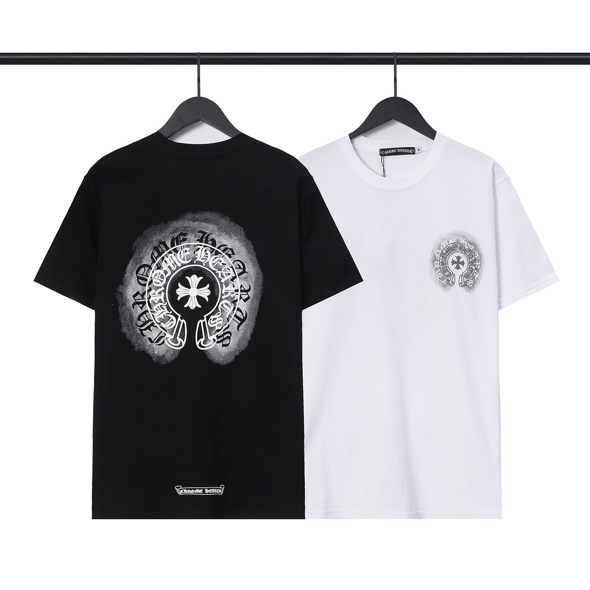 CHH Heart T Shirts Sanskrit cross logo short-sleeved men's T-shirt