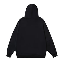 OW hollow arrow pattern print hooded sweater