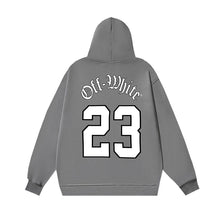 OW Number 23 Printed Hooded Sweater