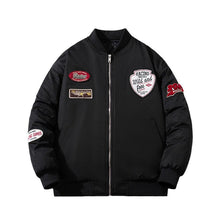 Men Vintage Jackets Vintage Towel Fleece Embroidered Jacket Padded Baseball Suit Flight Suit