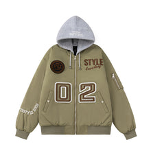 Men Vintage Jackets Baseball Collar Cotton Jacket Casual Warm Baseball Jacket Padded Cotton