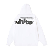 OW creative large letter print pattern hooded sweater