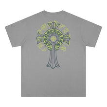 CHH Heart T Shirts Cross Print Short Sleeve T-Shirt Loose