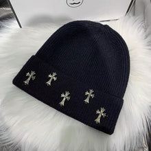 CHH  Heart Beanie Knitted Hat Autumn Winter