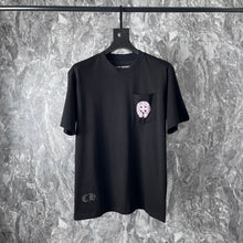 CHH Heart T Shirts Chrome Hearts Pink Sanskrit Short Sleeve T-Shirt