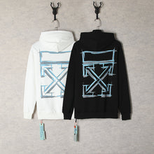 OFF Marker Graffiti Arrow Pullover Hooded Sweater