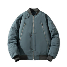 Men's Vintage Jackets Spring Baseball Suit Men's Solid Color Flight Suit