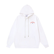 OW Star Letter Arrow Pattern Pullover Hooded Sweater