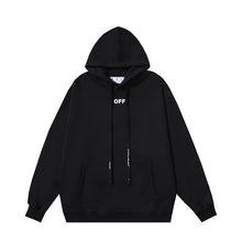 OW Saturn pattern arrow pullover hooded sweater
