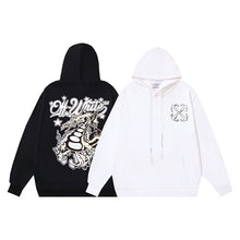 OW Dragon Alphabet Arrow Pullover Hooded Sweater