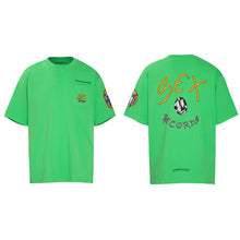 CHH Heart T Shirts Croix Sex Records Graffiti Short Sleeve