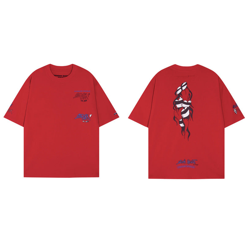 CHH Heart T Shirts Summer Short Sleeves
