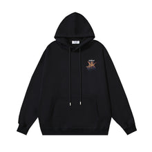 OW Colorful Crack Angel Arrow Print Hooded Sweater