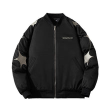 Mens Vintage Jackets Padded Jacket Autumn and Winter Thickened Baseball Jacket Cotton Jacket