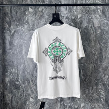 CHH Heart T Shirts Cross Horseshoe Printed Cotton Loose Casual T-Shirt