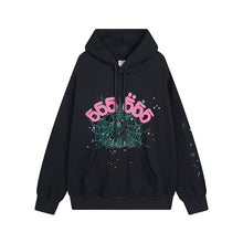 Sp5der Hoodie & Sweatpants Spider Web Velvet Sport Suit