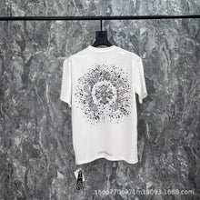 CHH Heart T Shirts Cross Print Short Sleeve T-Shirt Loose