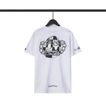 CHH  Heart T Shirts Back Cross Short Sleeve T-Shirt