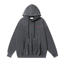 OW Red Bacchus Pattern Pullover Hooded Sweater