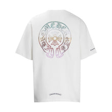 CHH Heart T Shirts Horseshoe Sanskrit Cross Color Hot Diamond Short Sleeve T-Shirt