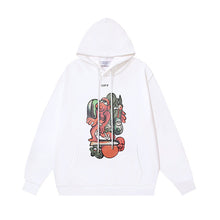 OW monster arrow pattern pullover hooded sweater