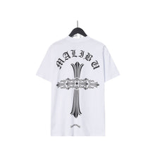 CHH  Heart T Shirts Croix Cross Leather Printed Short Sleeve T-Shirt