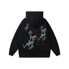 OW Alien Earth Arrow Pattern Hooded Sweater
