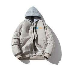 Mens Vintage Jackets Baseball Jacket Hooded Street Tide Cotton Jacket