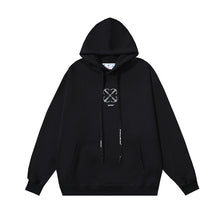 OW Hot Diamond Arrow Pattern Pullover Hooded Sweater