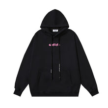 OW Fire Dragon Bee Graphic Print Hooded Sweatshirt