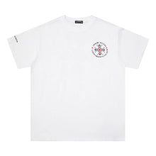 CHH Heart T Shirts Red Cross Sanskrit Letter Short Sleeve T-Shirt