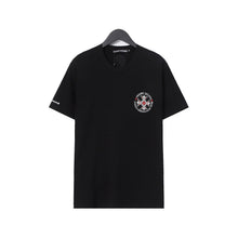 CHH Heart T Shirts Croix Cross Leather Printed Short Sleeve T-Shirt