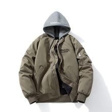 Men Vintage Jackets Jacket Embroidered Bomber Jacket Hooded Couple Baseball Uniform