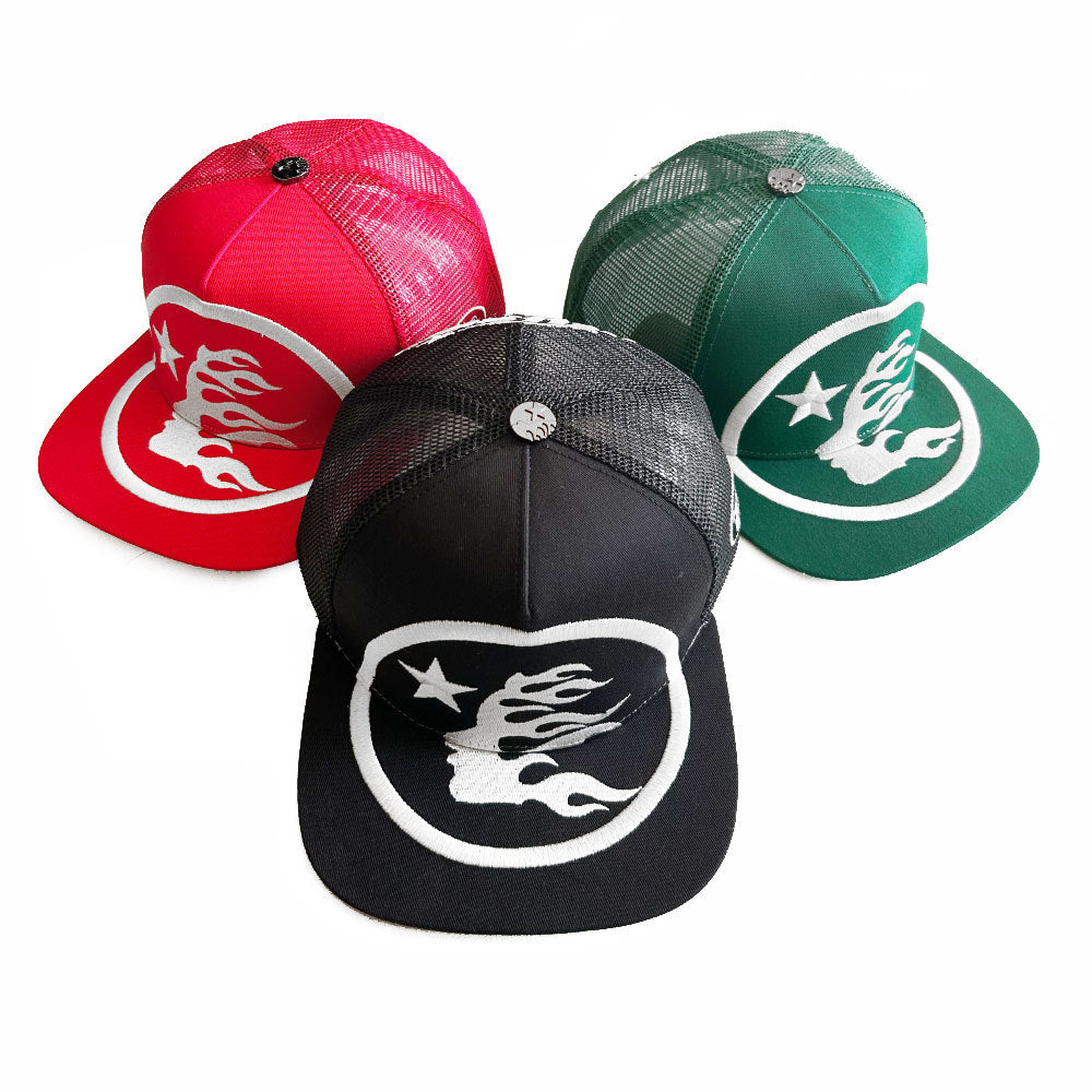 HS Hat Embroidered Baseball Cap Sun Hat Flat Edge Cap
