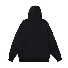OW splash ink splash paint letter pattern pullover hooded sweater