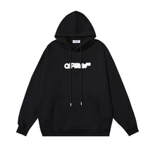 OW three-dimensional arrow pattern pullover hooded sweater