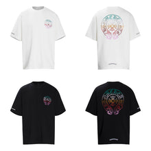 CHH Heart T Shirts Horseshoe Sanskrit Cross Color Hot Diamond Short Sleeve T-Shirt