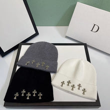 CHH  Heart Beanie Knitted Hat Autumn Winter