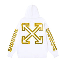 OW Tape Measure Arrow Measure Tape Printed Hooded Sweater