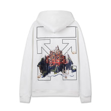Autumn and winter mountains audio arrow pattern pullover hooded sweater