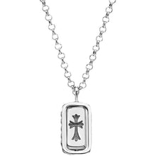 Chrome Hearts Necklace Rotatable Square Pendant Vintage Sword Cross Necklace