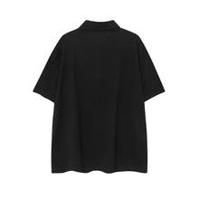 CHH  Heart T Shirts Sanskrit horseshoe print lapel polo shirt versatile short sleeve
