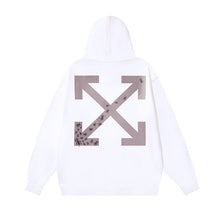 OW Ant Arrow Pattern Pullover Hooded Sweater