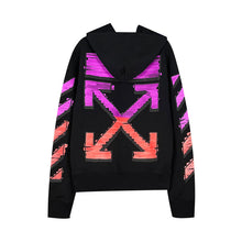OW Graffiti Gradient Arrow Pullover Hooded Sweatshirt