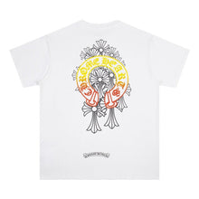CHH Heart T Shirts Cross Color Printed Short Sleeve T-Shirt Loose