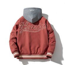 Mens Vintage Jackets Autumn and Winter PU Leather Baseball Uniform