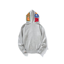 Bathing Ape Bape Hoodie Grey Pink Double Hood Cardigan Zip Hooded Fleece Shark